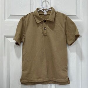 SHEIN Tan Kids Polo Shirt